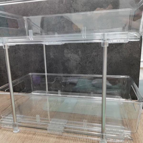 Bstsna  Slide-Out Under Sink Organizer with Hook for Bathroom and Kitchen, Cabinet